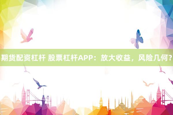 期货配资杠杆 股票杠杆APP：放大收益，风险几何？