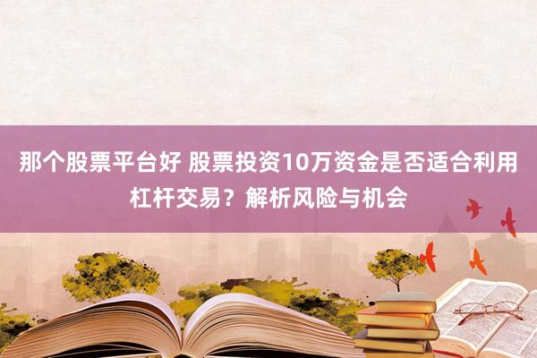 那个股票平台好 股票投资10万资金是否适合利用杠杆交易？解析风险与机会
