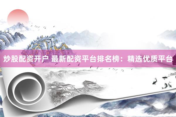 炒股配资开户 最新配资平台排名榜：精选优质平台