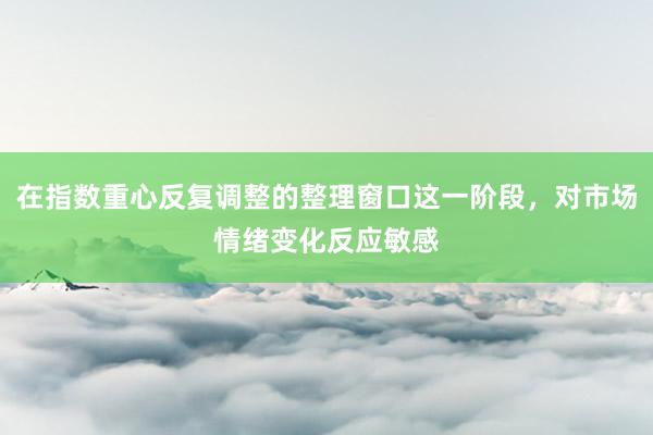 在指数重心反复调整的整理窗口这一阶段,对市场情绪变化反应敏感