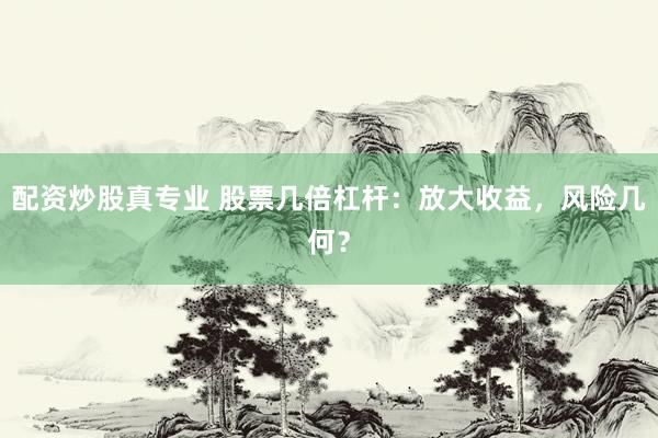 配资炒股真专业 股票几倍杠杆：放大收益，风险几何？